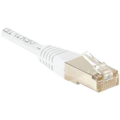 Dexlan Cordon reseau patch RJ45 FTP CAT 6 0,5 m Blanc