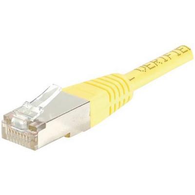 DEXLAN Cordon RJ45 cat&eacute;gorie 6 F/UTP jaune - 10 m