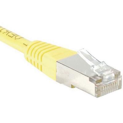 EXC Cordon RJ45 cat&eacute;gorie 6 F/UTP jaune - 1,5 m