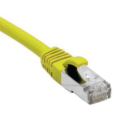 DEXLAN Cordon RJ45 cat&eacute;gorie 6 F/UTP LSOH snagless jaune - 0,5 m