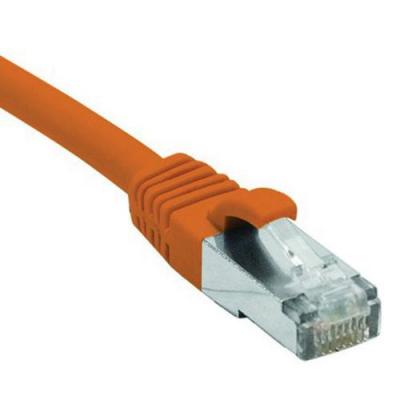 DEXLAN Cordon RJ45 cat&eacute;gorie 6 F/UTP LSOH snagless orange - 0,3 m