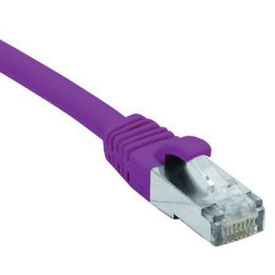 DEXLAN Cordon RJ45 cat&eacute;gorie 6 F/UTP LSOH snagless violet - 0,5 m