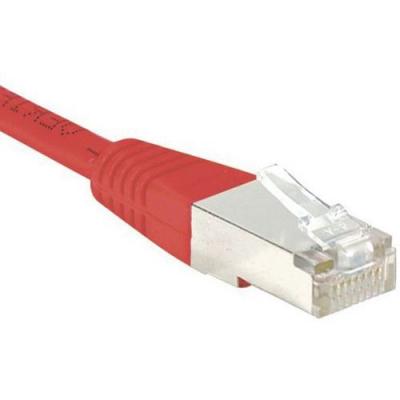 DEXLAN Cordon RJ45 cat&eacute;gorie 6 F/UTP rouge - 1,5 m