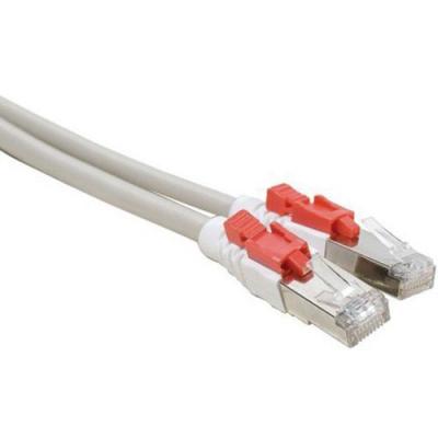 DEXLAN Cordon RJ45 cat&eacute;gorie 6 S/FTP &agrave; verrouillage gris - 0,5 m