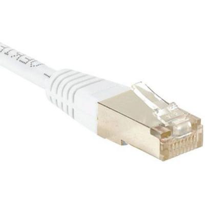 Dexlan Cordon reseau patch RJ45 SSTP CAT 6 0,50 m Blanc