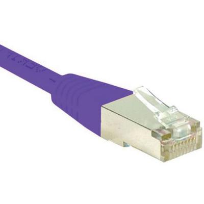 EXC Cordon RJ45 cat&eacute;gorie 6 S/FTP violet - 0,15 m