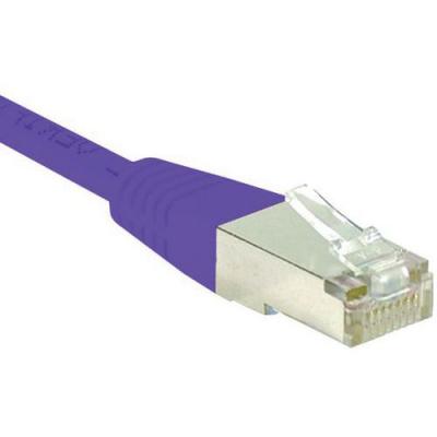 CONNECT Cordon RJ45 cat&eacute;gorie 6 S/FTP violet - 1 m