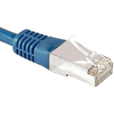 CONNECT DEXLAN Cordon RJ45 cat&eacute;gorie 6A F/UTP bleu - 1 m