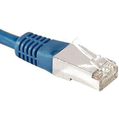 DEXLAN Cordon RJ45 cat&eacute;gorie 6A F/UTP bleu - 2 m