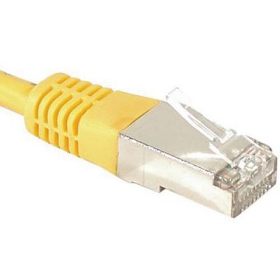 CONNECT DEXLAN Cordon RJ45 cat&eacute;gorie 6A F/UTP jaune - 20 m