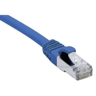 DEXLAN Cordon RJ45 cat&eacute;gorie 6A F/UTP LSOH snagless bleu - 1,5 m