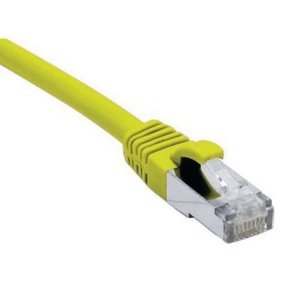 Cordon RJ45 cat&eacute;gorie 6A F/UTP LSOH snagless jaune - 0,3 m
