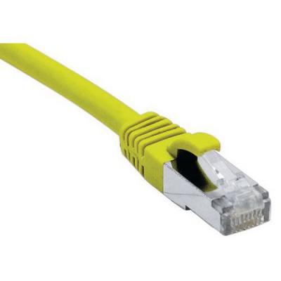 DEXLAN Cordon RJ45 cat&eacute;gorie 6A F/UTP LSOH snagless jaune - 1 m