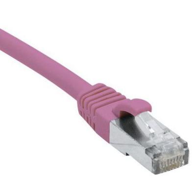 DEXLAN Cordon RJ45 cat&eacute;gorie 6A F/UTP LSOH snagless rose - 1 m