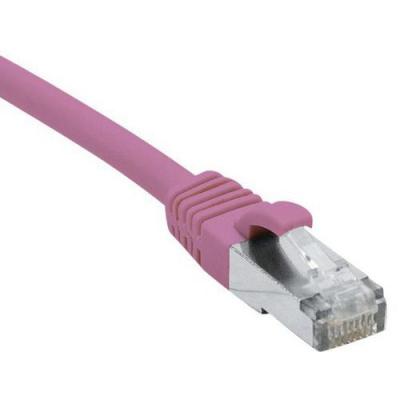Cordon RJ45 cat&eacute;gorie 6A F/UTP LSOH snagless rose - 2 m