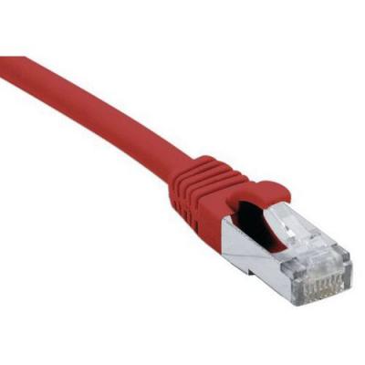 MANUTAN Cordon RJ45 cat&eacute;gorie 6A F/UTP LSOH snagless rouge - 0,3 m