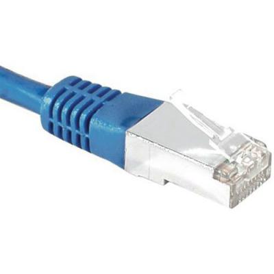 DEXLAN  Cordon Patch Rj45 S/Ftp Cat 6A Bleu - 0,50 M