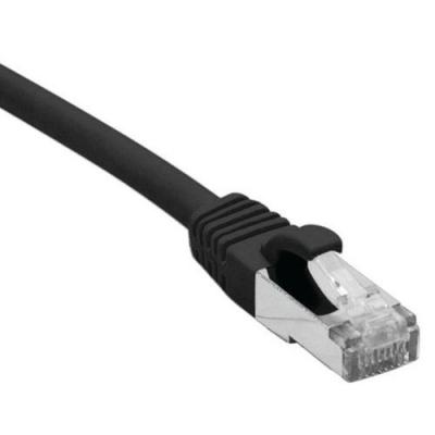 MCAD DEXLAN Cordon RJ45 cat&eacute;gorie 6A S/FTP LSOH snagless noir - 0,15 m