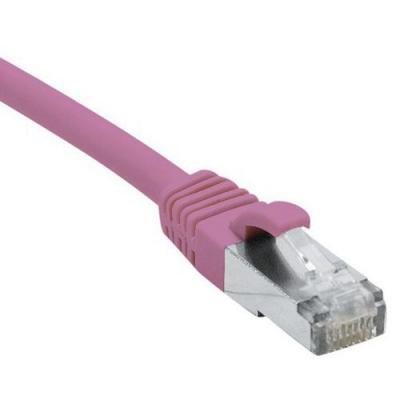 DEXLAN  Cordon RJ45 cat&eacute;gorie 6A S/FTP LSOH snagless rose - 25 m