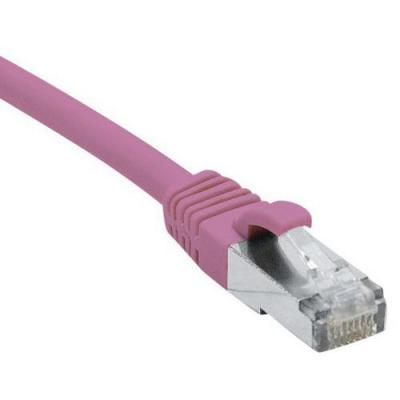 DEXLAN  Cordon RJ45 cat&eacute;gorie 6A S/FTP LSOH snagless rose - 3 m