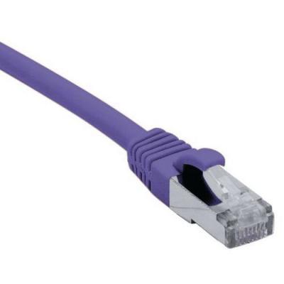DEXLAN  Cordon RJ45 cat&eacute;gorie 6A S/FTP LSOH snagless violet - 1,5 m