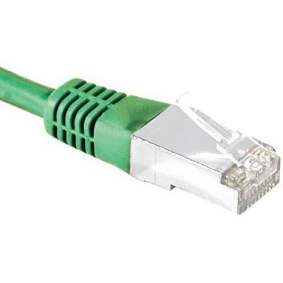 DEXLAN C&acirc;ble RJ45 CAT6a S/FTP (PIMF) - Vert - (0,5m) 