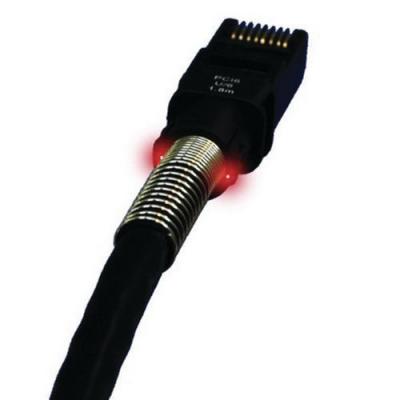PATCHSEE  Cat 6a U UTP avec reperage lumineux noir 2 70m