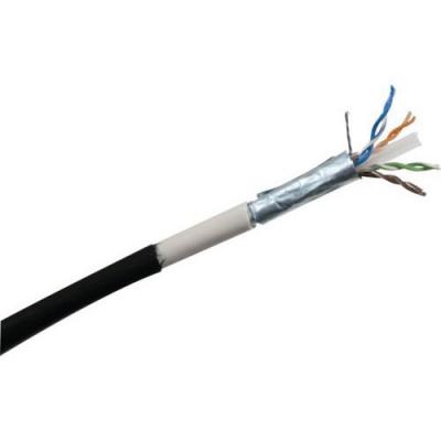 Cordon RJ45 &eacute;tanche cat&eacute;gorie 6 F/UTP noir - 0,5 m