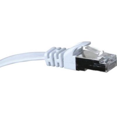 DEXLAN Cordon RJ45 plat cat&eacute;gorie 6 U/FTP snagless blanc - 0,5 m