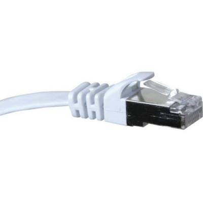 GENERIQUE Cordon RJ45 plat cat&eacute;gorie 6 U/FTP snagless blanc - 5 m