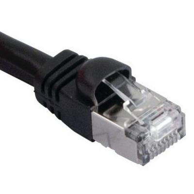 MANUTAN C&acirc;ble RJ45 sp&eacute;cial VoIP CAT6 S/FTP Snagless - Noir - (10m)