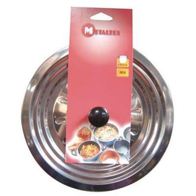 METALTEX Couvercle anti-gras en inox - D: 16 cm &agrave; D: 22 cm