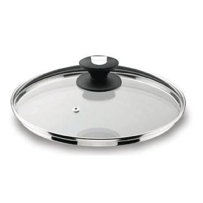 LACOR Couvercle en verre bord inox 28 cm -  - Transparent - Verre
