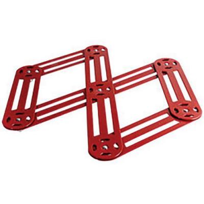ROGER ORFEVRE  Dessous de plat extensible 6 branches Rouge