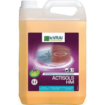 LE VRAI PROFESSIONNEL D&eacute;tergent d&eacute;graissant puissant Le Vrai - Actisols HM - 5L