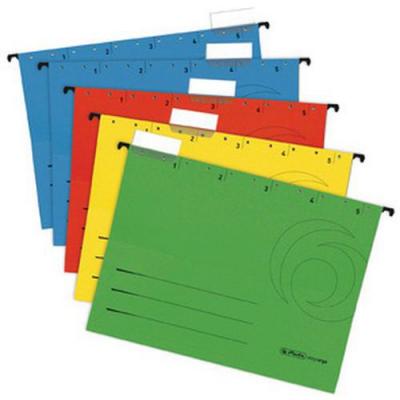  Herlitz A4 Dossier de suspension - Buff (5 unit&eacute;s)