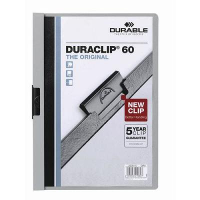 DURABLE Chemise de presentation a clip Duraclip A4 dos 6mm - carton de 25
