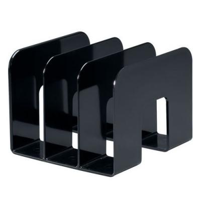DURABLE  Porte-revues TREND, plastique, 3 compartiments, noir