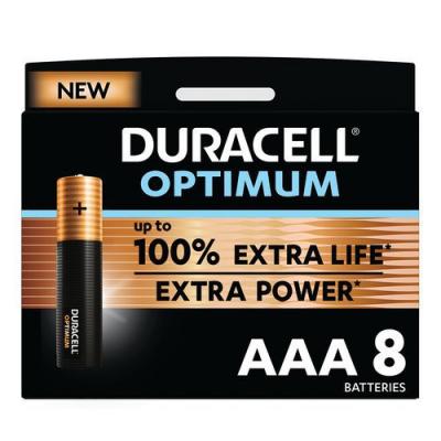 DURACELL  Pile alcaline AAA / LR3 Optimum - Lot de 8