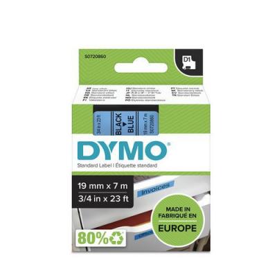 DYMO Ruban 19MM noir sur bleu pour labelmanager 350/450/300/400