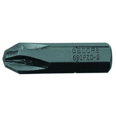 GEDORE Embout de tournevis 1/4"", lot avantageux de 10 pi&egrave;ces, cruciforme PZ 1