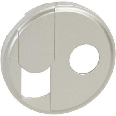 LEGRAND Enjoliveur C&eacute;liane pour prise t&eacute;l&eacute;phone RJ45 - TV simple - Titane