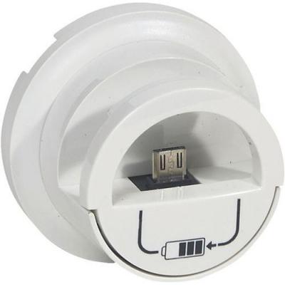 LEGRAND Enjoliveur C&eacute;liane - prise double pour chargeur USB version dock - blanc