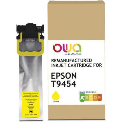 OWA  Cartouche d'encre remanufactur&eacute;e compatible EPSON T9454 - Jaune