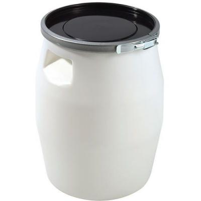 GILAC F&Ucirc;T 50 litres BLANC, GENOUILL&Egrave;RE METAL et COUVERCLE NOIR - 
