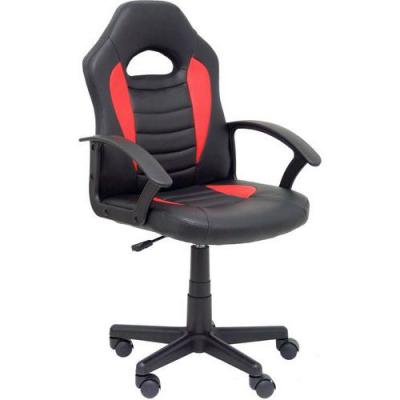 PIQUERAS Y CRESPO Fauteuil De Jeu Pour Les Jeunes Mohedas En Faux Cuir Noir Et Rouge