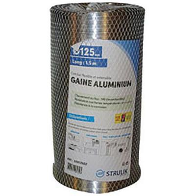 AUTOGYRE Gaine flexible alu 1.50M diam&egrave;tre 125 pour hotte TEN tolerie