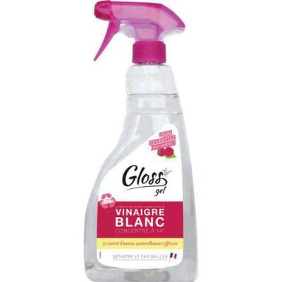 GLOSS Pulv&eacute;risateur vinaigre blanc gel concentr&eacute;  framboise 14&deg; 750 ml