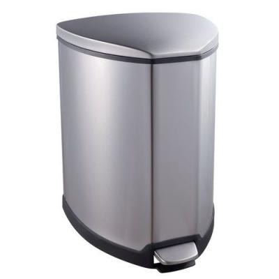 EKO  Grace Poubelle &agrave; P&eacute;dale M&eacute;tal Inox 37 x 35,9 x 50,7 cm 25 litres