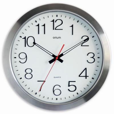ORIUM  - Horloge &eacute;tanche inox d 35 cm - Gris m&eacute;tal